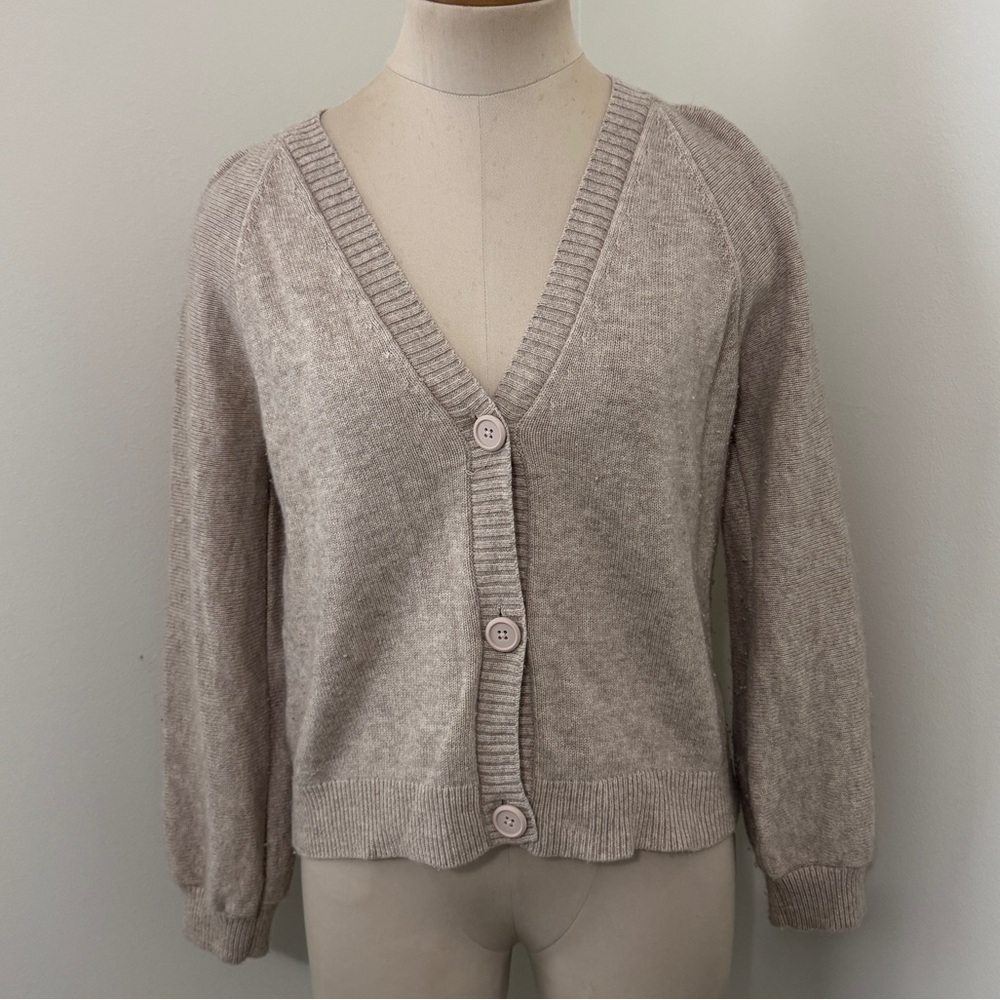 The Reset Small Wool & Cashmere Sweater Cardigan ~ Cozy Classic Capsule Relaxed